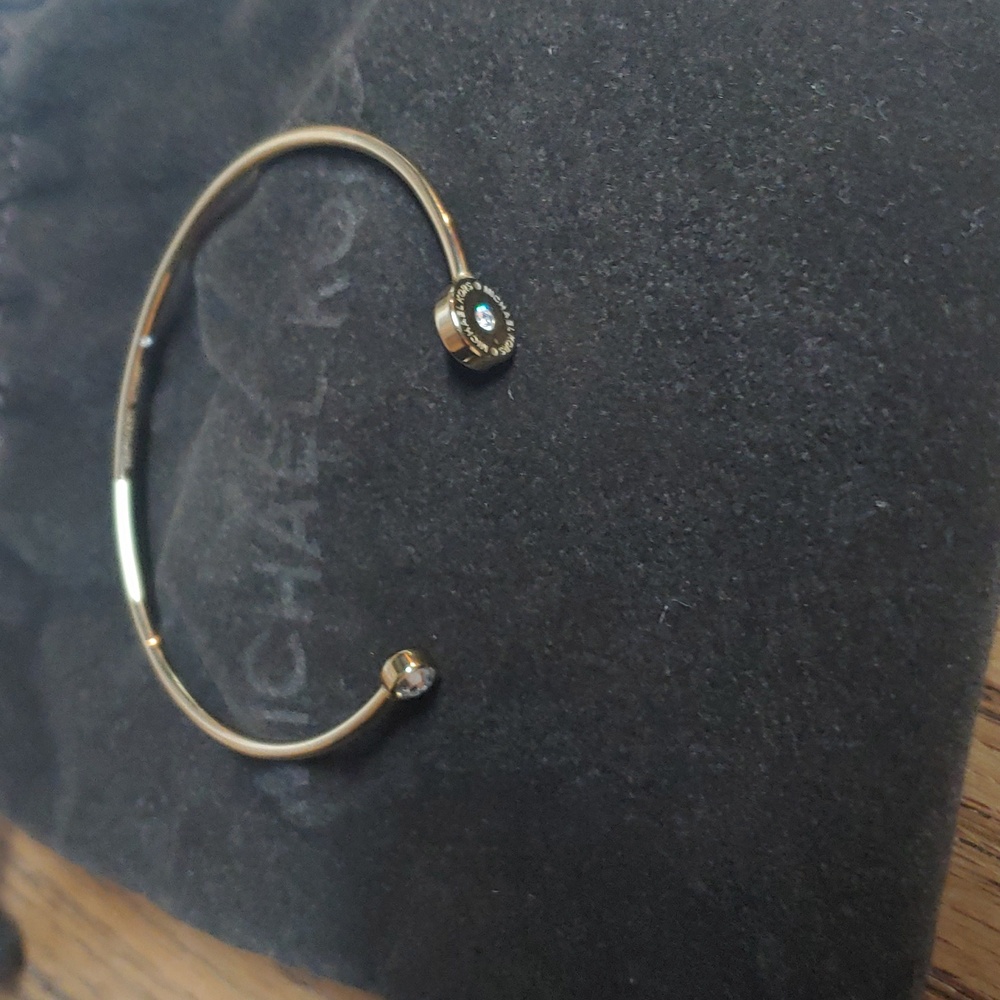 Michael Kors gold tone women diamond bracelet